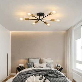 Foto 5 | Foto 5 | Lámpara De Techo Modern Nordic Dorada Para Salón - Venta Internacional.