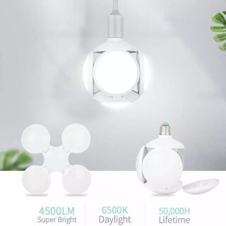 Foto 3 | Foto 3 | Balón De Fútbol Plegable Con Forma De Ovni Con Bombilla Led De 40 W - Venta Internacional.