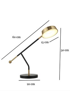 Foto 3 | Foto 3 | Lámpara de Mesa LED Moderna Negra