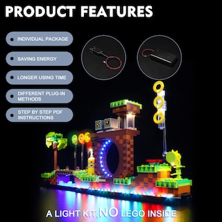 Foto 4 | Foto 4 | Kit De Iluminación Led Brickbling Para Lego Sonic Green Hill Zone - Venta Internacional.