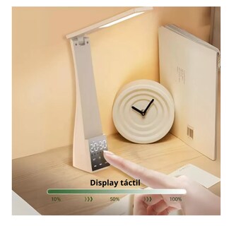 Foto 5 | Foto 5 | Lámpara de Escritorio Blanca Pantalla Plateada