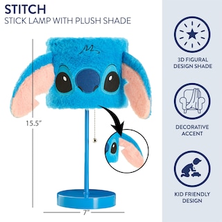 Foto 2 | Foto 2 | Lámpara de Mesa Idea Nuova Disney Stitch de Felpa - Venta Internacional