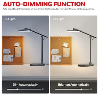 Foto 6 | Foto 6 | Lámpara Led De Escritorio Honeywell H4 Sunturalux™ Eye-caring 14w Negra - Venta Internacional.