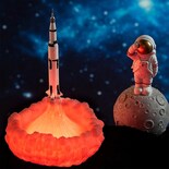 Lámpara Lunar 3d Rocket Light Night Light Para Mesa De Estudio - Venta Internacional.