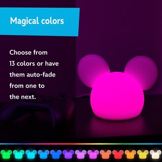 Foto 5 | Foto 5 | Batería Usb Y Batería Squishy Light De Mickey Mouse De Disney Que Cambia De Color - Venta Internacional.