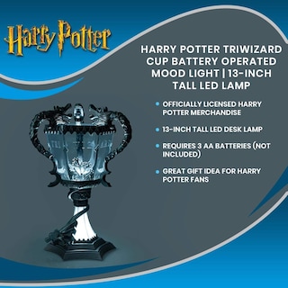 Foto 7 | Foto 7 | Pila Mood Light De Harry Potter Con Los Tres Magos De 33 Cm, Color Plateado - Venta Internacional.