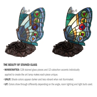 Foto 2 | Foto 2 | Lámpara Led Lavish Home Con Forma De Mariposa, Estilo Tiffany - Venta Internacional.