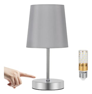 Foto 1 | Foto 1 | Lámpara De Mesa Xtellar Lino Y Metal Color Gris