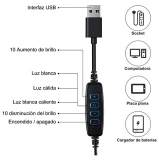 Foto 4 | Foto 4 | Lámpara De Escritorio Xtellar Led Rotacional De 360 Grados De Alta Gama