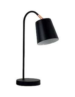 Foto 1 | Foto 1 | Lámpara De Buró Con Apagador Color Negro | Base E27 | 45 Cm De Alto