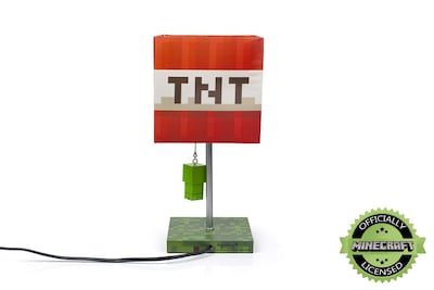Foto 6 | Foto 6 | Lámpara De Escritorio Minecraft Tnt Block De 35 Cm Con Led 3d Creeper Puller - Venta Internacional.