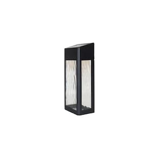 Foto 1 | Foto 1 | Lampara Solar Tipo Farol de Pared Exterior Luz Moderna Belug color Negro