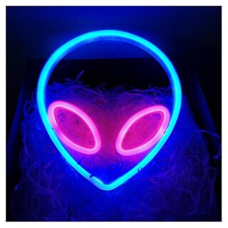 Foto 2 | Foto 2 | Letrero De Neón Con Forma De Alienígena, Lámpara De Pared Led - Venta Internacional.