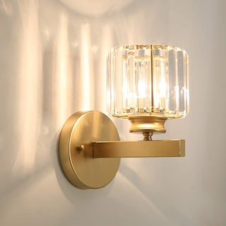 Foto 5 | Foto 5 | Lámpara De Pared Crystal E27, Moderna, Hierro Dorado, 60 W, Ac110-240 - Venta Internacional.