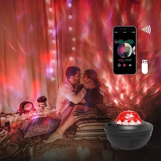 Foto 5 | Foto 5 | Proyector De Luz Nocturna Starry Sky Recargable Usb Abs + Ps - Venta Internacional.