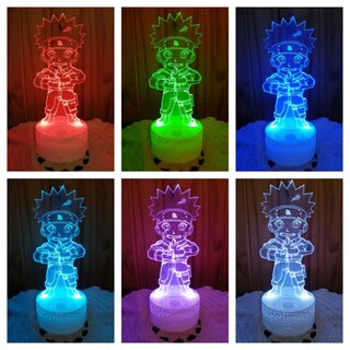 Foto 2 | Foto 2 | Lámpara 3d Illusion Mini Usumaki De 7 Colores Led De Anime Con Usb - Venta Internacional.
