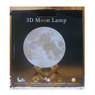 Foto 4 | Foto 4 | Lámpara Moon Supergrande De 18 X 18 Cm Recargable Con Mando A Distancia - Venta Internacional.