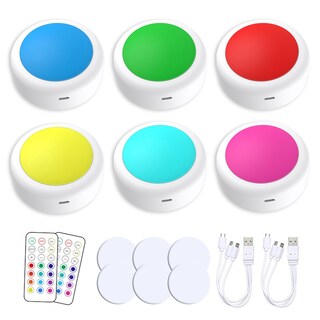 Foto 1 | Foto 1 | Lámpara de Armario Disco Light Recargable por Usb Rgbw 16 Colores - Venta Internacional