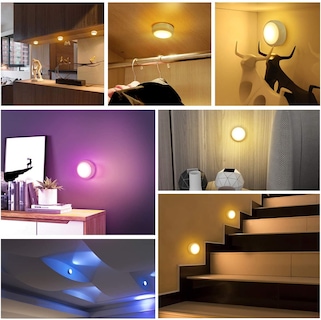 Foto 5 | Foto 5 | Lámpara de Armario Disco Light Recargable por Usb Rgbw 16 Colores - Venta Internacional