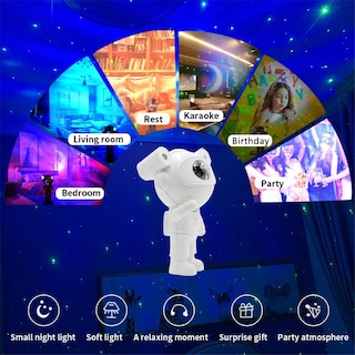 Foto 4 | Foto 4 | Lámpara para Proyector Astronaut Galaxy con Altavoz Bluetooth - Venta Internacional