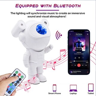 Foto 7 | Foto 7 | Lámpara para Proyector Astronaut Galaxy con Altavoz Bluetooth - Venta Internacional