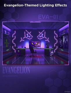 Foto 3 | Foto 3 | Lámpara De Pared Para Videojuegos Govee X Evangelion Rgbic Glide With Matter - Venta Internacional.