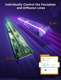 Foto 7 | Foto 7 | Lámpara De Pared Para Videojuegos Govee X Evangelion Rgbic Glide With Matter - Venta Internacional.