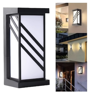 Foto 2 | Foto 2 | Lámpara de Pared Moderna Led para Interior y Exterior Negro