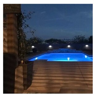 Foto 5 | Foto 5 | Lamparas Focos De Pared Exterior 6led Blanco Frío/calie Negro-luz Cálida 2 Pzs