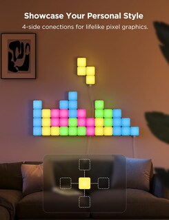 Foto 4 | Foto 4 | Paneles De Pared Led Govee Minipanel De Luces Rgbic, 20 Unidades - Venta Internacional.