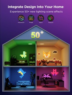 Foto 7 | Foto 7 | Paneles De Pared Led Govee Minipanel De Luces Rgbic, 20 Unidades - Venta Internacional.