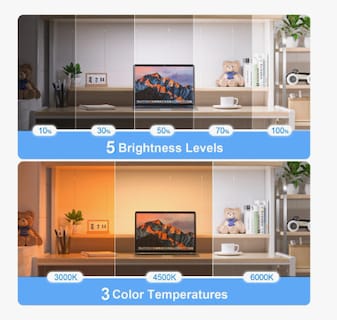 Foto 6 | Foto 6 | Lámpara De Pared Led Magnéticas Recargable Con Mando 3 Color