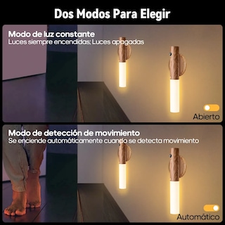 Foto 4 | Foto 4 | Lampara de Pared Lab.g con Sensor Movimiento Recargable 2 Piezas