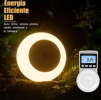Foto 4 | Foto 4 | Xtellar Pack De 2 Luces Nocturnas Blanco Cálido Modernas Y Ecológicas Para Interior