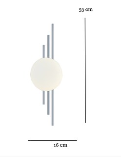 Foto 3 | Foto 3 | Arbotante Led Plateada