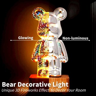 Foto 2 | Foto 2 | Proyección De Oso Pirotécnico 3d Gzkpl Con Luz Nocturna Para Habitación De Niños - Venta Internacional.
