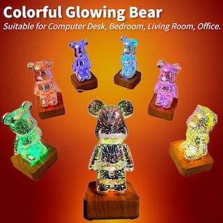 Foto 7 | Foto 7 | Proyección De Oso Pirotécnico 3d Gzkpl Con Luz Nocturna Para Habitación De Niños - Venta Internacional.