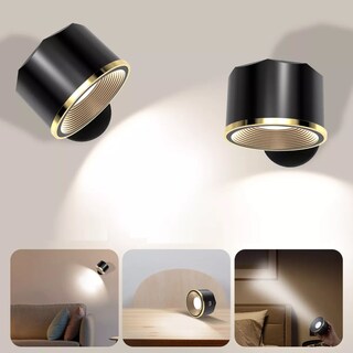 Foto 2 | Foto 2 | Lámparas De Pared Bombillas Led Recargables, 2pzs Eo Safe Imports Esi-15527 Negro