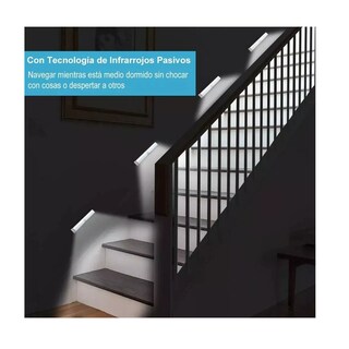 Foto 2 | Foto 2 | 4 Lámparas de Pared Inteligentes Interior Led con Sensor 50cm Eo Safe Imports Esi-16565 Blancas