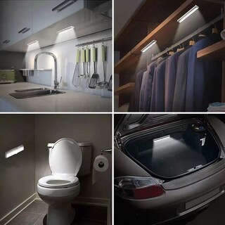 Foto 3 | Foto 3 | 4 Lámparas de Pared Inteligentes Interior Led con Sensor 50cm Eo Safe Imports Esi-16565 Blancas