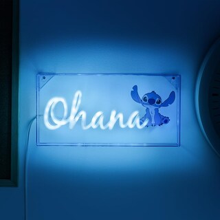 Foto 2 | Foto 2 | Luz Led De Neón Paladone Stitch Ohana Design, 15 Cm, Alimentada Por Usb - Venta Internacional.