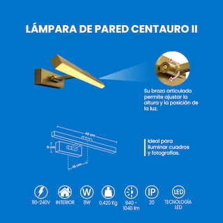 Foto 4 | Foto 4 | Mil Luces Lampara De Pared Centauro Ii