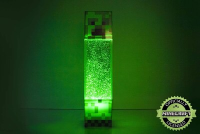 Foto 2 | Foto 2 | Lámpara Minecraft Creeper Glitter Motion Light De 30 Cm Led - Venta Internacional.