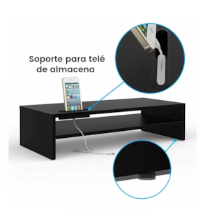 Foto 4 | Foto 4 | Organizador de Escritorio Lab.G Madera Negro 2 Niveles