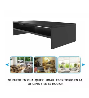 Foto 5 | Foto 5 | Organizador de Escritorio Lab.G Madera Negro 2 Niveles
