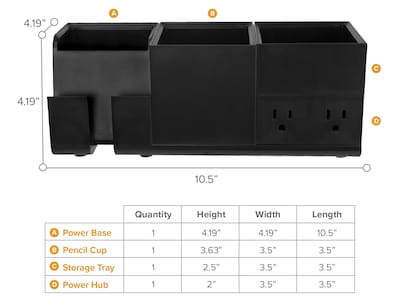 Foto 6 | Foto 6 | Organizador de Escritorio y Estación de Carga Bostitch Office Konnect - Venta Internacional