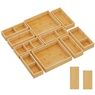 Foto 1 | Foto 1 | Organizadores De Cajones Lifewit, Paquete De 10 Con 12 Insertos De Madera De Bambú - Venta Internacional.