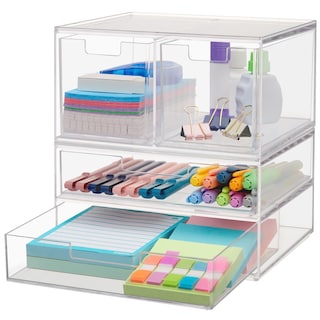 Foto 1 | Foto 1 | Organizador De Cajones Stori Chloe De Plástico Transparente (juego De 4 Cajones) - Venta Internacional.