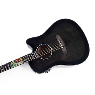 Foto 3 | Foto 3 | Guitarra Electroacústica Aureal AS-5DC BK color Negro Abeto Sólido y Caoba