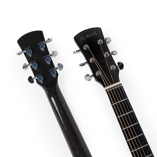 Foto 8 | Foto 8 | Guitarra Electroacústica Aureal AS-5DC BK color Negro Abeto Sólido y Caoba
